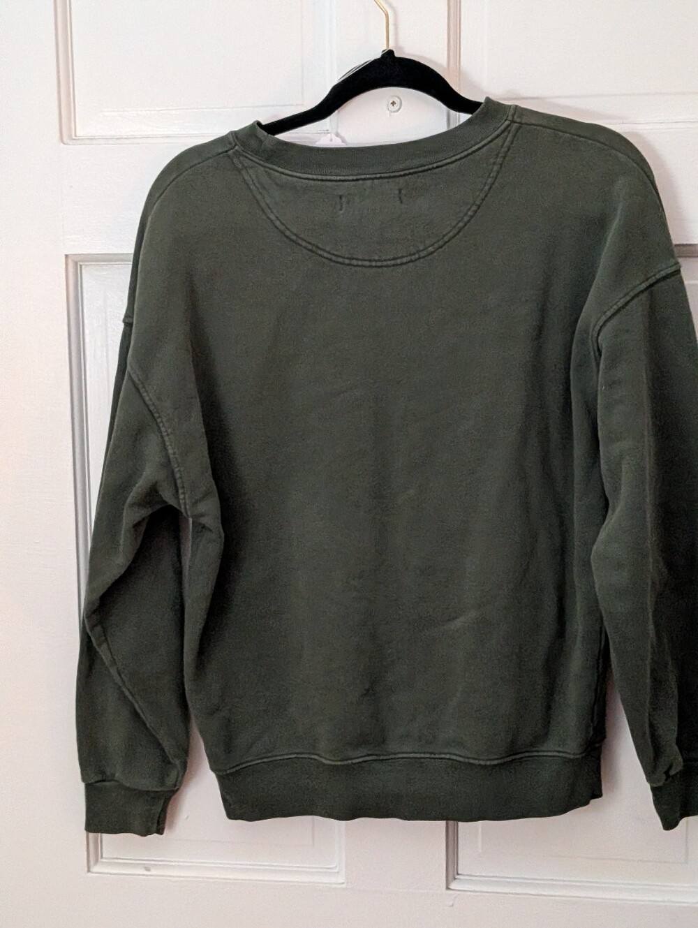 ANINE BING Tiger Sweatshirt Forest Green Organic Cotton XS - Picture 5 of 6